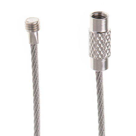 Brelok stalowa linka 5 szt.