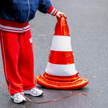 Balon foliowy stojący Pachołek drogowy 65x88 cm