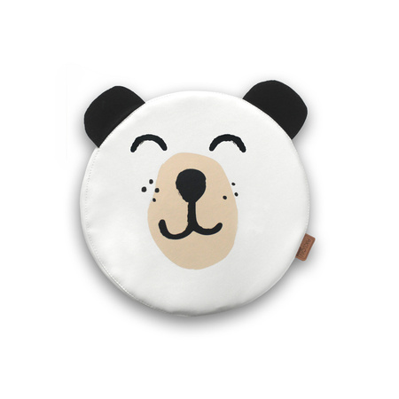 Poduszki białe ekoskóra MIŚ z uszkami 1 szt. 6 cm AKSON