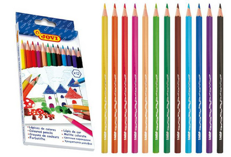 Kredki ołówkowe 12 kolorów JOVI