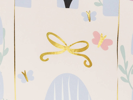 Torebka na prezenty Zamek, 14 x 8 x 20 cm cena za 1 szt.