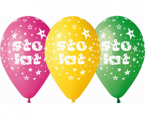 Gemar 13 cali 5 szt STO LAT  balony