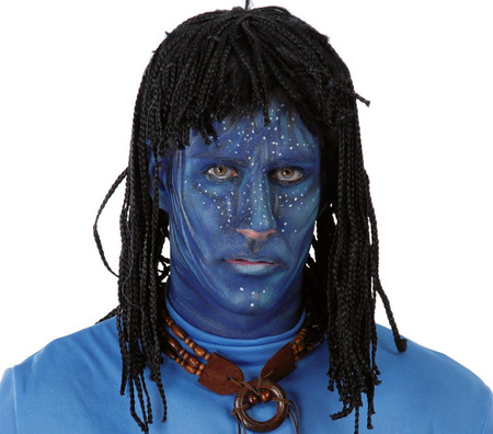 Peruka z dredami czarna Avatar