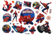 Tatuaże zmywalne/ wodne dla dzieci Spiderman Superbohater mix wzorów