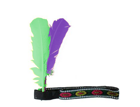 Opaska indiańska z piórami indianin dla dorosłych