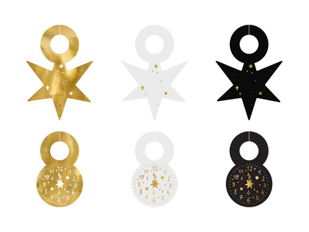 Znaczniki na kieliszki Happy New Year Sylwester 6 szt.