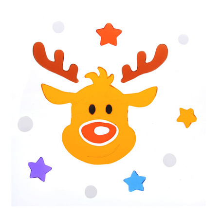 Świąteczne Naklejki na szybę samoprzylepne żelowe MIX 20 cm