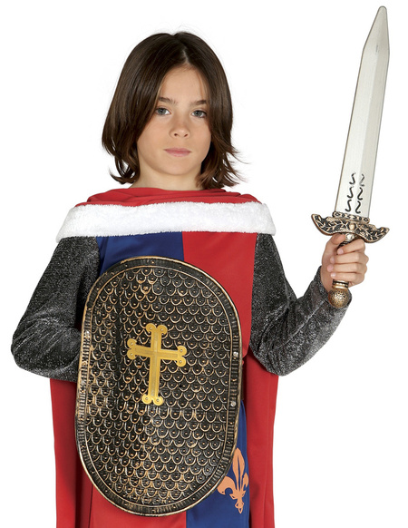 Zestaw rycerza miecz i tarcza