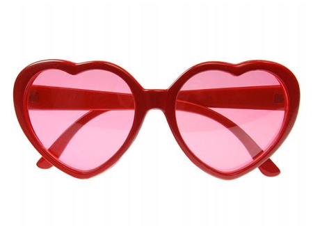 Okulary Serca Serduszka czerwone