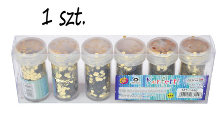 Konfetti metalizowane plaster miodu ZŁOTY SREBRNY 8g