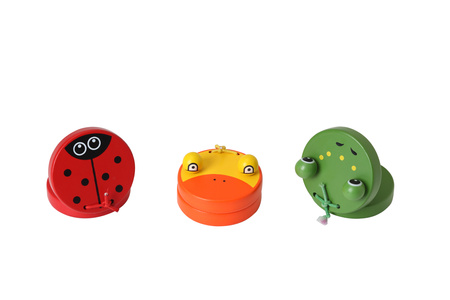 Kastaniety drewniane zwierzątka mix wzorów 1 szt.