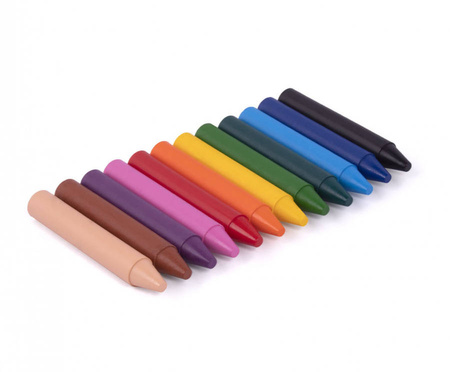 Kredki świecowe 12 kolorów 60 sztuk w pojemniku JOVI