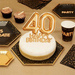 Topper 40 Happy Birthday napis dekoracja na tort