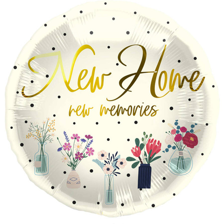 Balon foliowy nowy dom NEW HOME new memories 45 cm