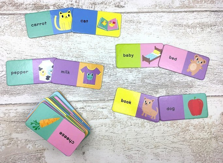 DOMINO ANGIELSKI - PIERWSZE SŁOWA GRA EDUKACYJNA KAPITAN NAUKA