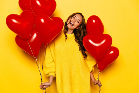 Balony lateksowe SERCE CZERWONE Everts Decor Amscan 12 cali 50 szt.