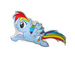 Kucyk Pony Rainbow Dash balon foliowy 24''