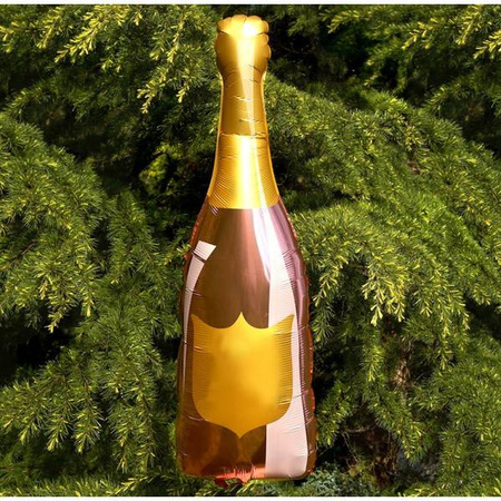 Szampan butelka balon foliowy PERSONALIZOWANY 37x90 cm