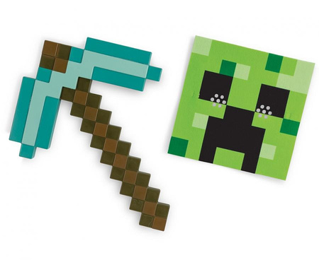 Zestaw Creeper MINECRAFT (maska + kilof)