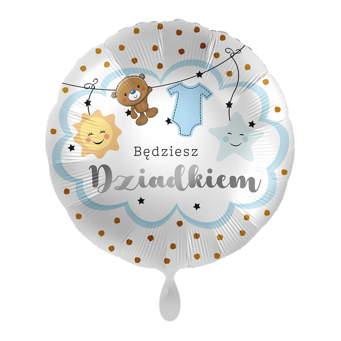 Będziesz DZIADKIEM balon foliowy okrągły 18"