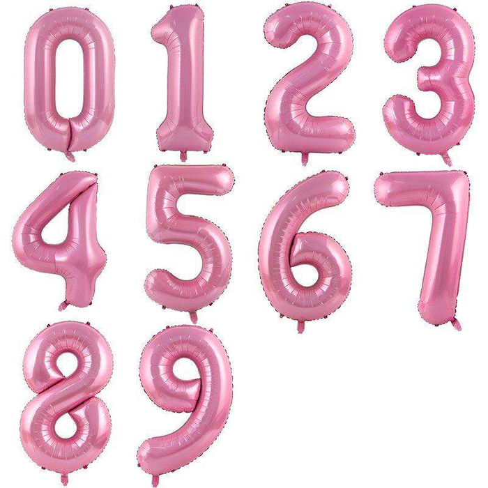 Balon foliowy CYFRA RÓŻOWA Baby Girl 40" 85 cm