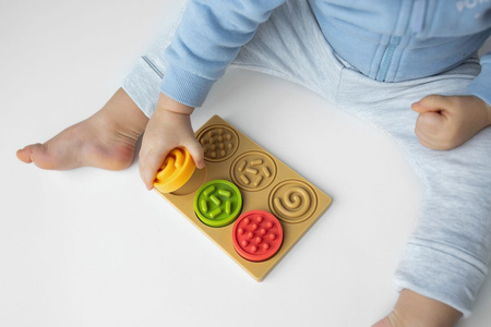 Puzzle sensoryczne kółeczka