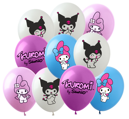 My Melody Kuromi balony lateksowe zestaw 10 szt.