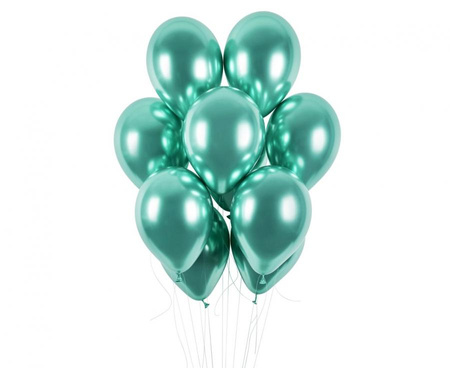 Balony Chrome Shiny 13 cali Gemar ZIELONE 50 szt.