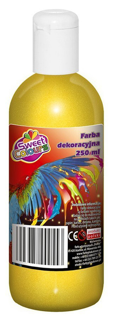 Farba plakatowa metaliczna złota srebrna OTOCKI 250ml
