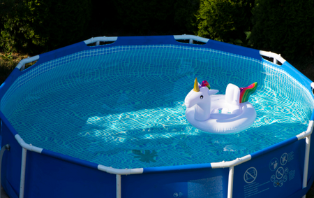 Koło dmuchane Jednorożec z siedziskiem dla dzieci 70 cm