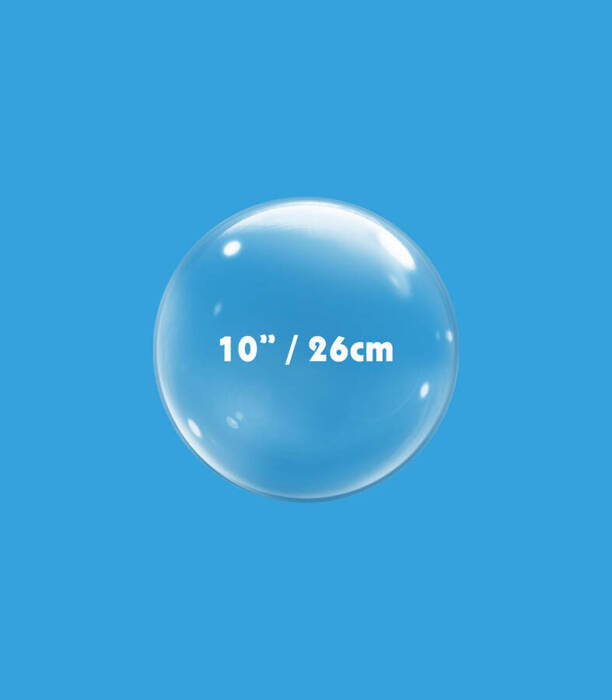 Balon kula bubble transparentny 10"