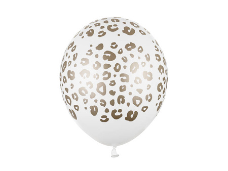 Balon gumowy Cętki złote 30 cm 1 szt.