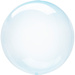 Kula Clearz Crystal balon Bubble transparentny niebieski Anagram 46 cm