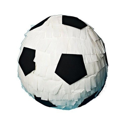 PINIATA z masy papierowej 85 cm piłka nożna zestaw