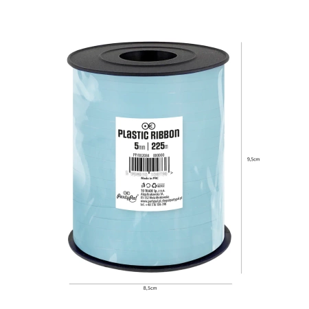 Wstążka plastikowa niebieska pastelowa 225 m