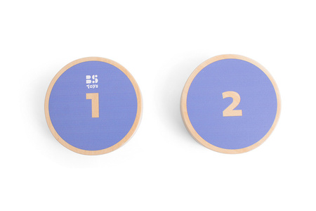 Drewniana gra zręcznościowa Turlaj krążki BS Toys