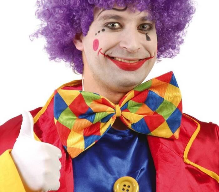 Mega mucha klauna kolorowa XXL