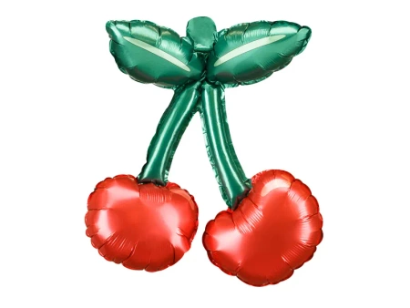 Balon foliowy Wiśnia Czereśnia do girland 28x31 cm 3 sztuki