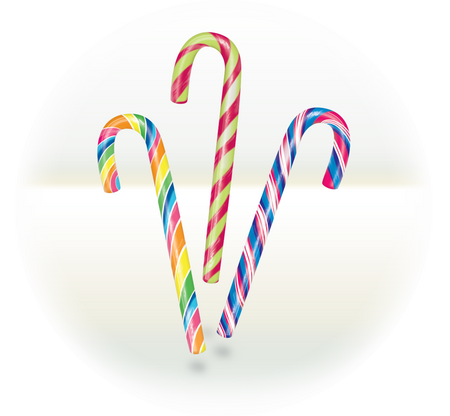 Lizaki laski wielokolorowe Candy Cane Multi Color (laska świąteczna)