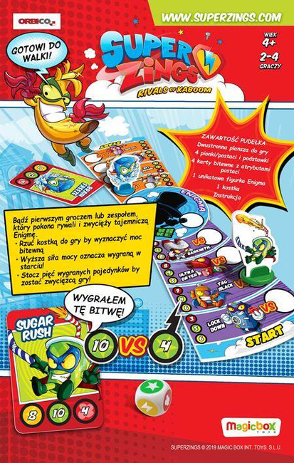Super Zings MagicBox Gra bitewna planszowa