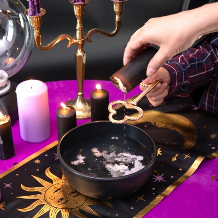 Klucz do lania wosku metalowy Andrzejki Wróżki Magia 15,5 cm 1 szt.