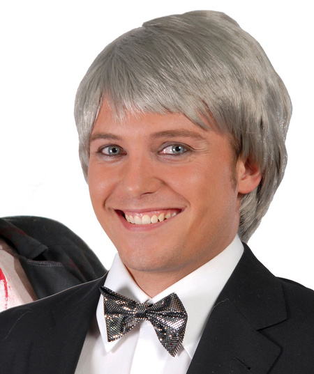 Peruka dziadka męska Siwa