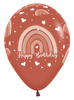 Balon Sempertex Boho Rainbow Happy Birthday 12 cali 1 szt. mix