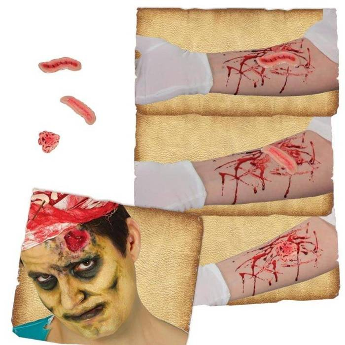 Lateksowa rana samoprzylepna nacięcia mix wzorów 1 szt.