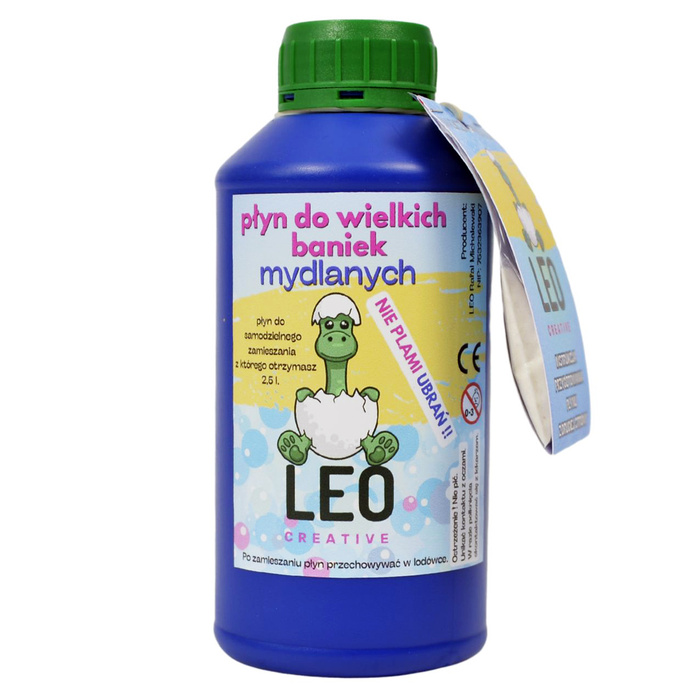 Płyn do dużych baniek mydlanych Koncentrat 0,5 l Leo Creative