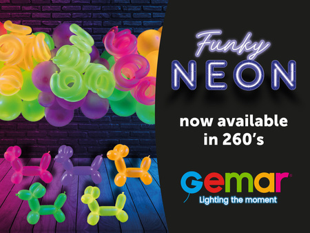 Gemar Mix 100 szt. fluorescencyjny Q260 balony do modelowania NEON