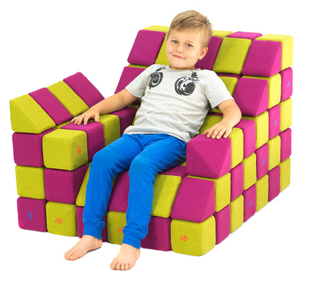 KLOCKI MAGNETYCZNE JollyHeap 50 szt .- medium (kolory do wyboru)