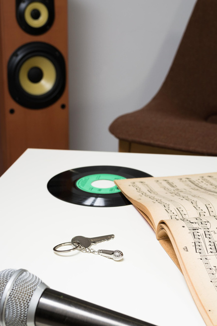 Brelok muzyka - mikrofon