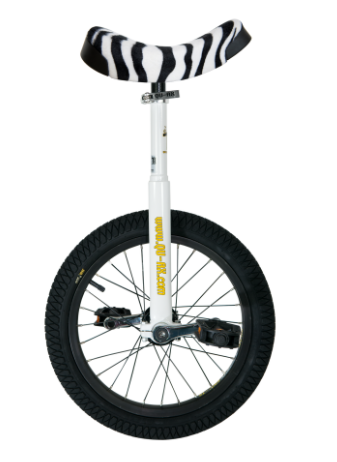 Monocykl Qu-ax Luxus 16" kolor BIAŁY (zebra)