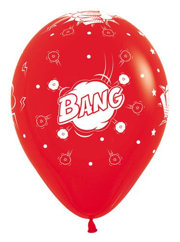 Balon Sempertex Komiks 12'' 1 szt. Pomarańczowy